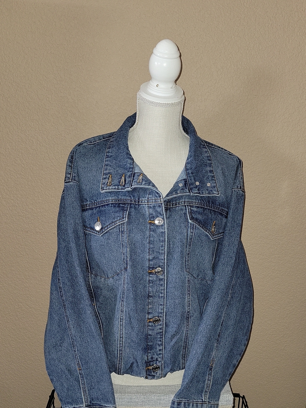 Steve Madden Sz L Denim Jacket